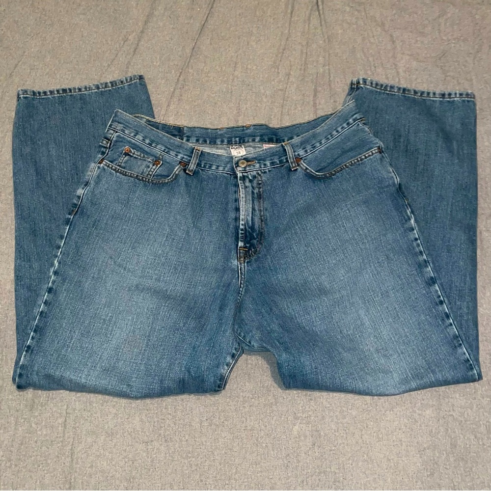 Lucky Brand Dungarees Classic Fit Blue Jeans Men’s 38” x 32”
